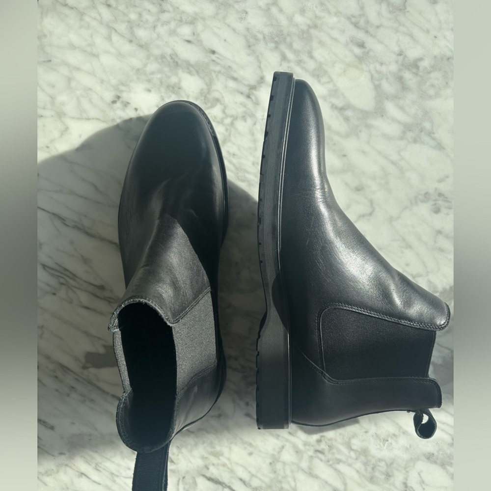 Zara Black Leather Men's Boots